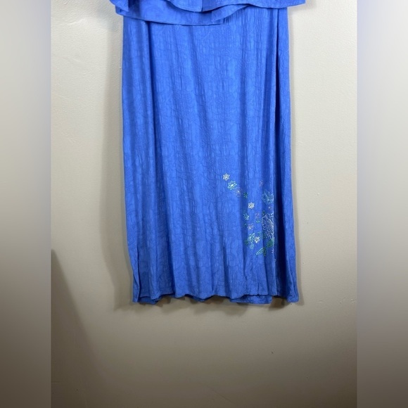 K & company size 16 dress set blazer 22-1/2 p2p 22length dress maxi preowned - Picture 3 of 15